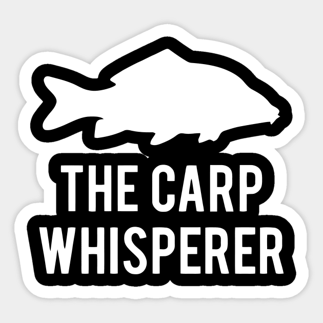 The Carp Whisperer Sticker by Ramateeshop